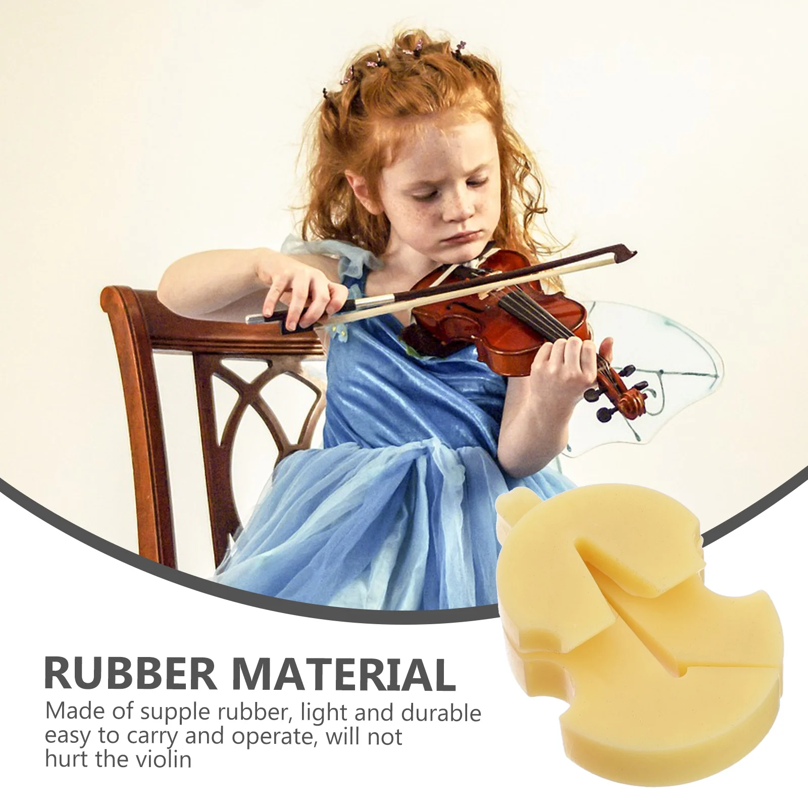 

4Pcs Violin Practice Silencers Flexible Rubber Mutes Soft Volume Reduction Reliable Violin Accessories Beginner Practice Fiddle