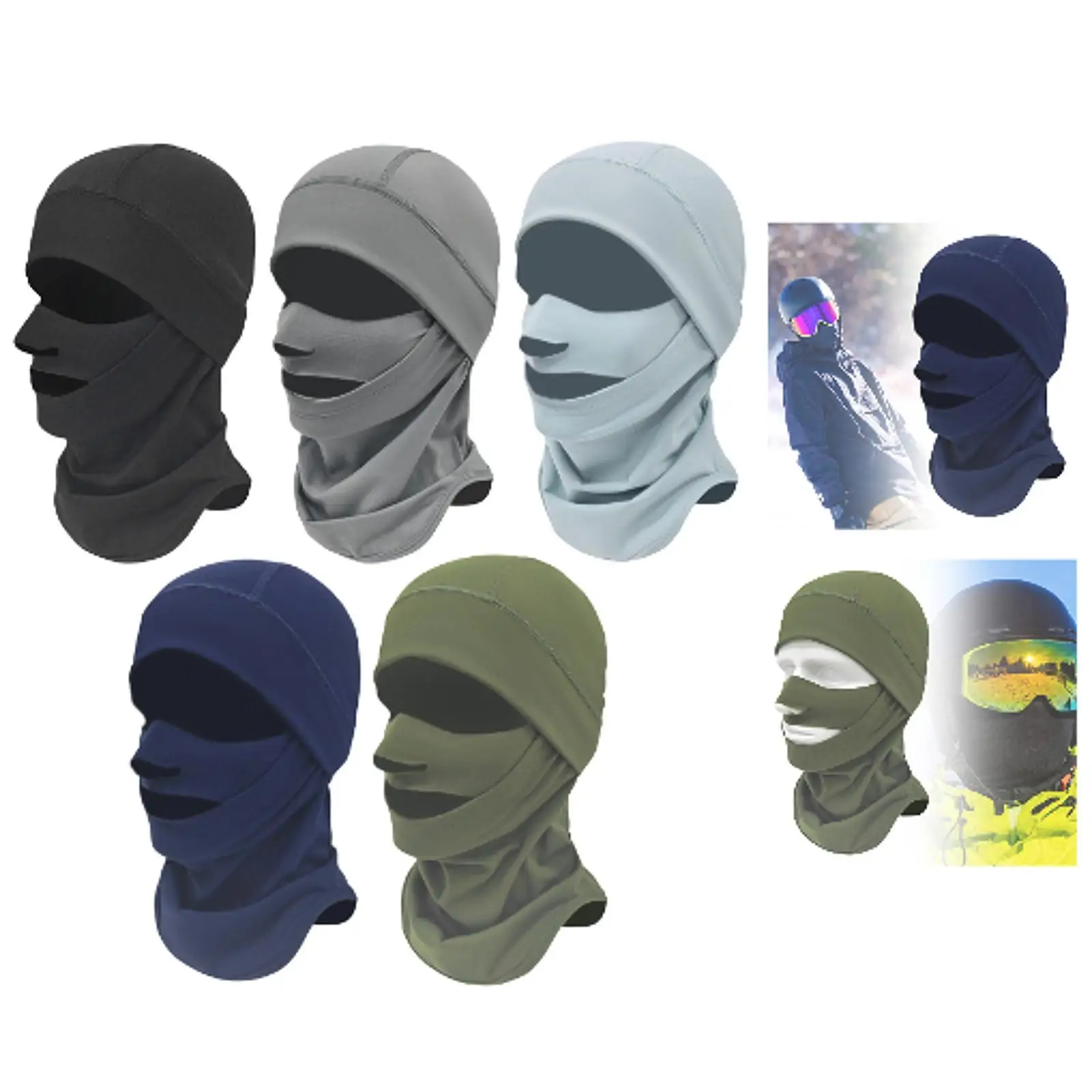 Máscara de esqui de inverno, aquecedor de pescoço, multiuso, ciclismo, capa facial para corrida, esportes ao ar livre, snowboard, bicicleta, esportes de inverno