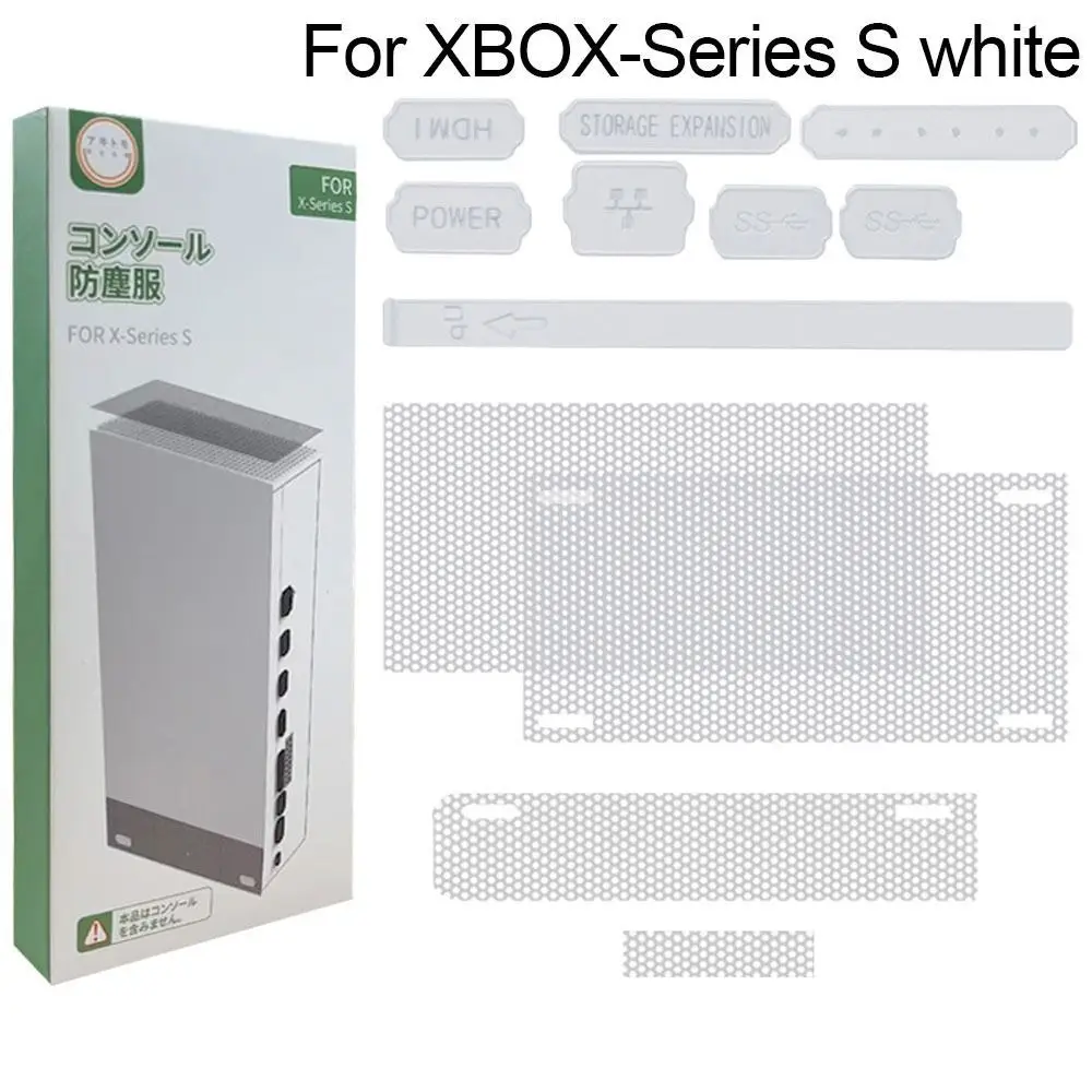 

1 Set Durable Dust Proof Mesh Filter Jack Stopper Kit Cover For Xbox Series X/S Game Accessories Console Anti-dust Silicone Plug