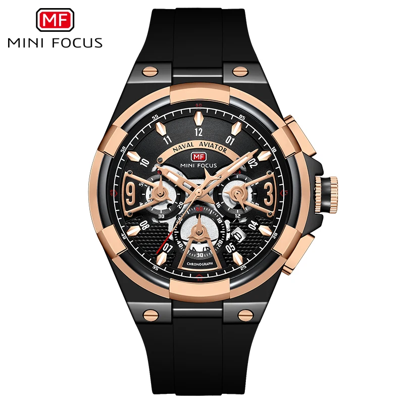 

MINI FOCUS 0402, крутые цветные многофункциональные повседневные мужские кварцевые водонепроницаемые часы с датой, ночником и указателем для мужчин