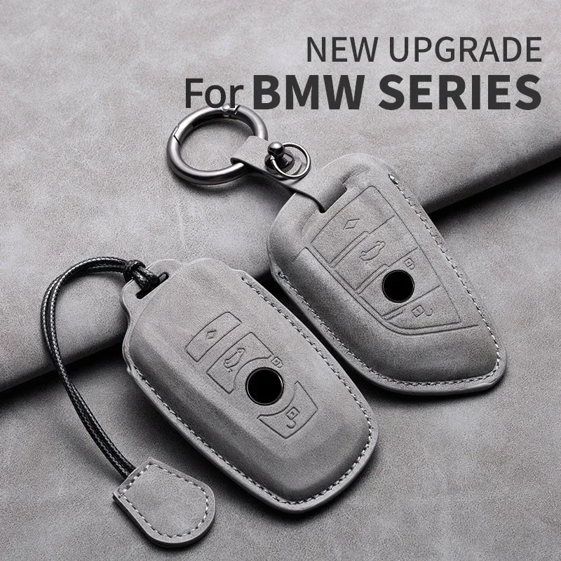 

Car Key Case Cover Shell For BMW F20 F10 F20 F30 F80 X1 X3 X5 X6 X7 G20 G30 G01 G02 G05 G11 1 3 5 7 Series Leather Car Keychain