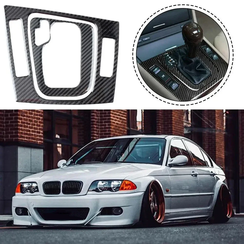 Gear Shift Frame Decoration Sticker Cover Trim for BMW 3 Series E46 1999 2000 2001 2002 2003 2004 2005 Car Interior Accessories
