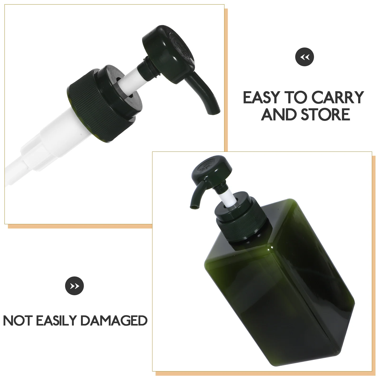 

3 Pcs Lotion Bottle Dispensing Multipurpose Sub Refillable Shower Gel Storage Holder Pp Plastic Craft