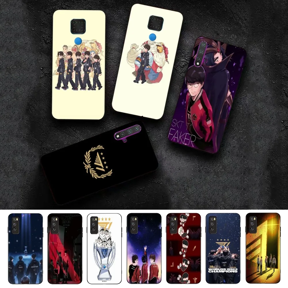 T1 Team L-Lols Lck Faker Phone Case For Huawei Honor 10 Lite 9 20 7A 9X 30 50 60 70 Pro Plus Soft Silicone Cover