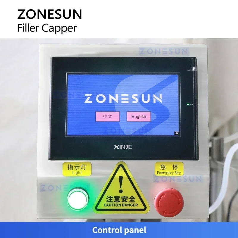 Zonesun التلقائي قطعة واحدة آلة التعبئة والتغطية قطارة الزيت العطرية زجاجة حشو كابر نظام تعبئة ZS-AFC32