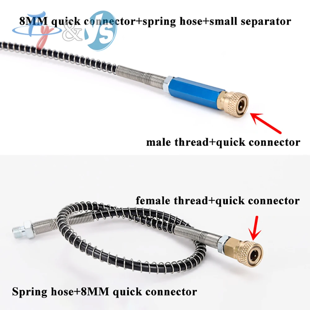 Hot Sale 30Mpa 4500psi 300bar PCP Air Compressor PCP Hand Pump Water-Oil Separator with 0.5m Pressure Hose Quick Couplings view 4