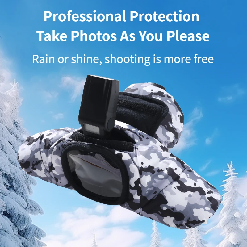 كاميرا DSLR غطاء دافئ مقاوم للبرد غطاء عازل للشتاء في الهواء الطلق تخزين حراري عالي القوة لكاميرات DSLR MILC Canon Nikon