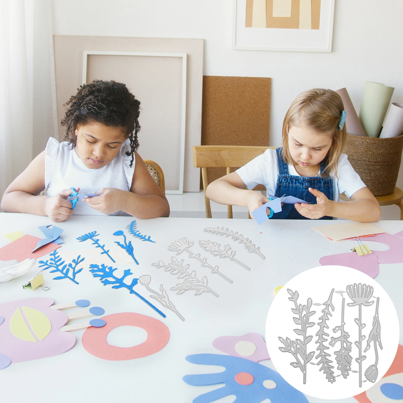 

DIY Craft Stencil Cutting Dies Metal Cuts 5 Styles Wildflower Decorative Paper Kids Craft Intelligence Scrapbook Tools Simple