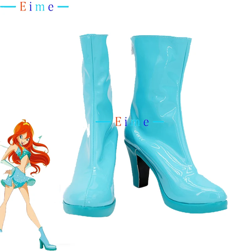 

Bloom Cosplay Shoes PU Leather Shoes Halloween Party Boots Anime Accessories Cosplay Props Custom Made