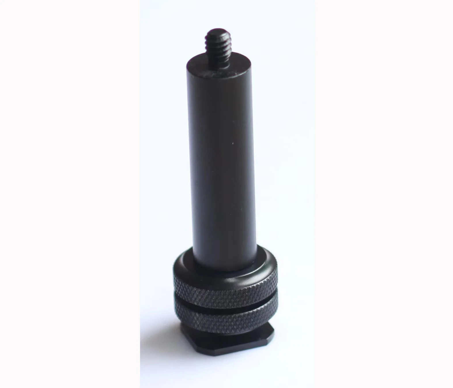 قضيب صغير بقطر 15 مم 2 بوصة مع حامل ثلاثي القوائم للكاميرا مثبت على الحذاء الساخن 1/4 بوصة مع مشبك للأحذية الباردة، 1/4-20 إلى وحدة محول الأحذية الباردة