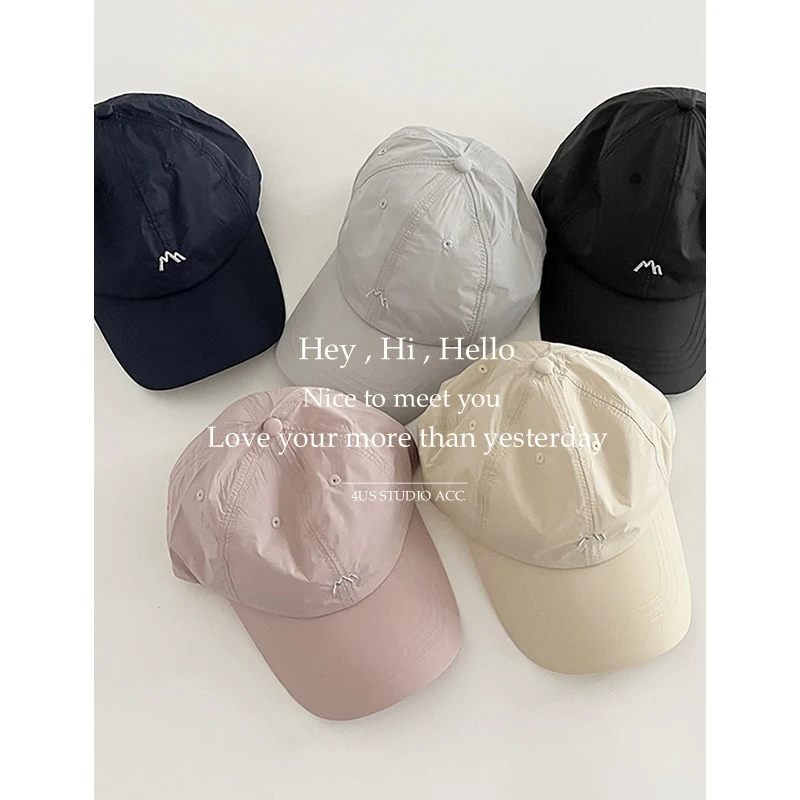 Outdoor Lightweight Quick-Drying Baseball Cap Women\'s Korean-Style Summer Breathable Sun Protection Sun-Poof Peaked Cap Men