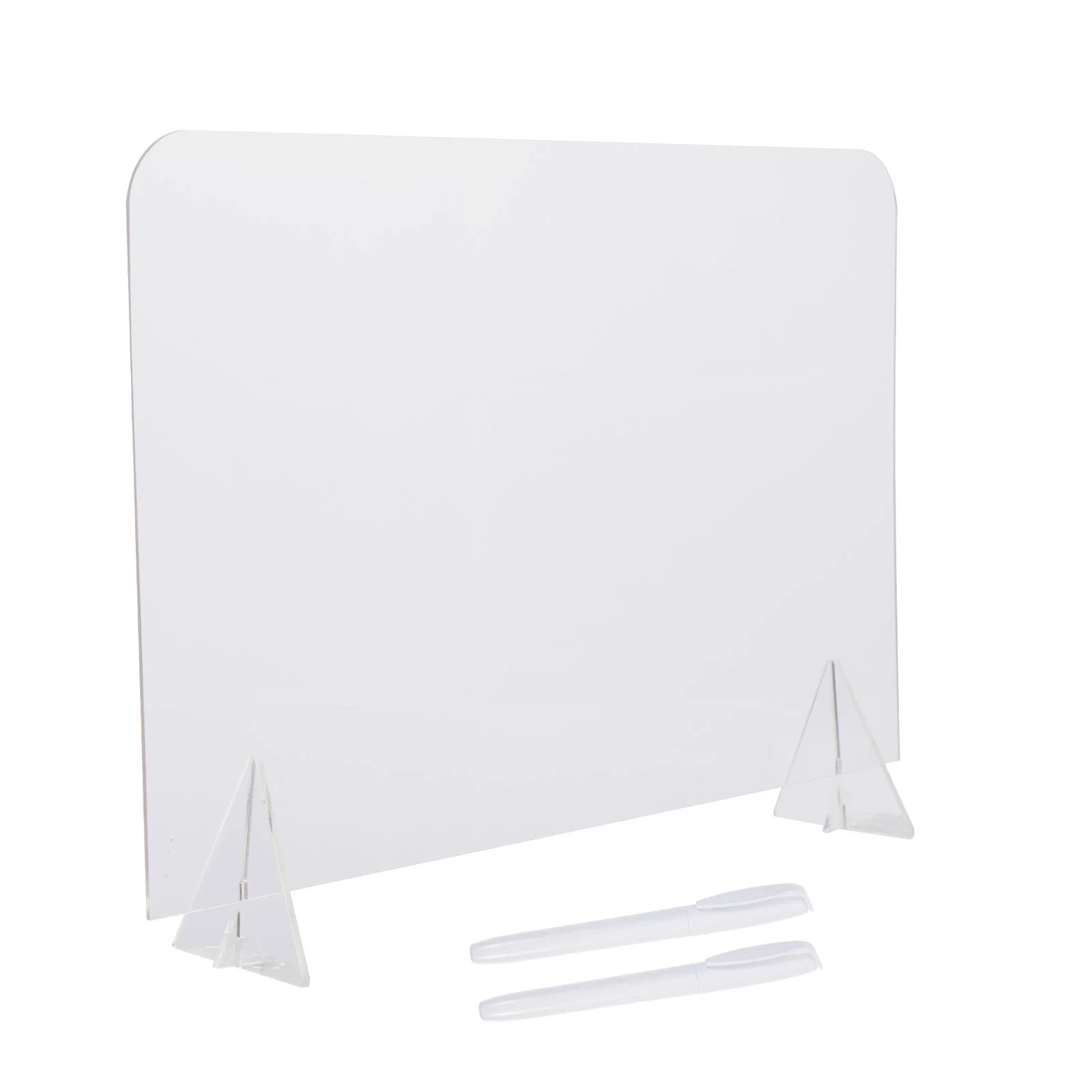 Message Board Creative Memo Transparent Acrylic Desktop Portable Note School with Pen Reusable