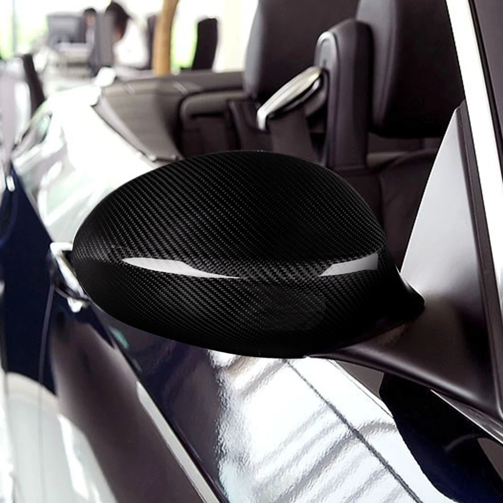 For BMW 3 Series E92 E93 M3 2007-2009 Real Dry Carbon Fiber Door Side Wing Rearview Mirror Cover Car Accessories Modification view 5