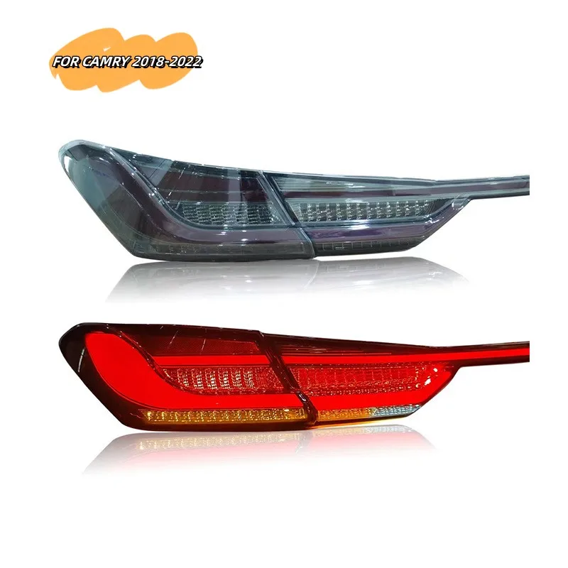 MRD Fit for Toyota Camry 2018-2022 Led Car Tail Light Rear Stop Lamp with Rear Middle Through Lamp