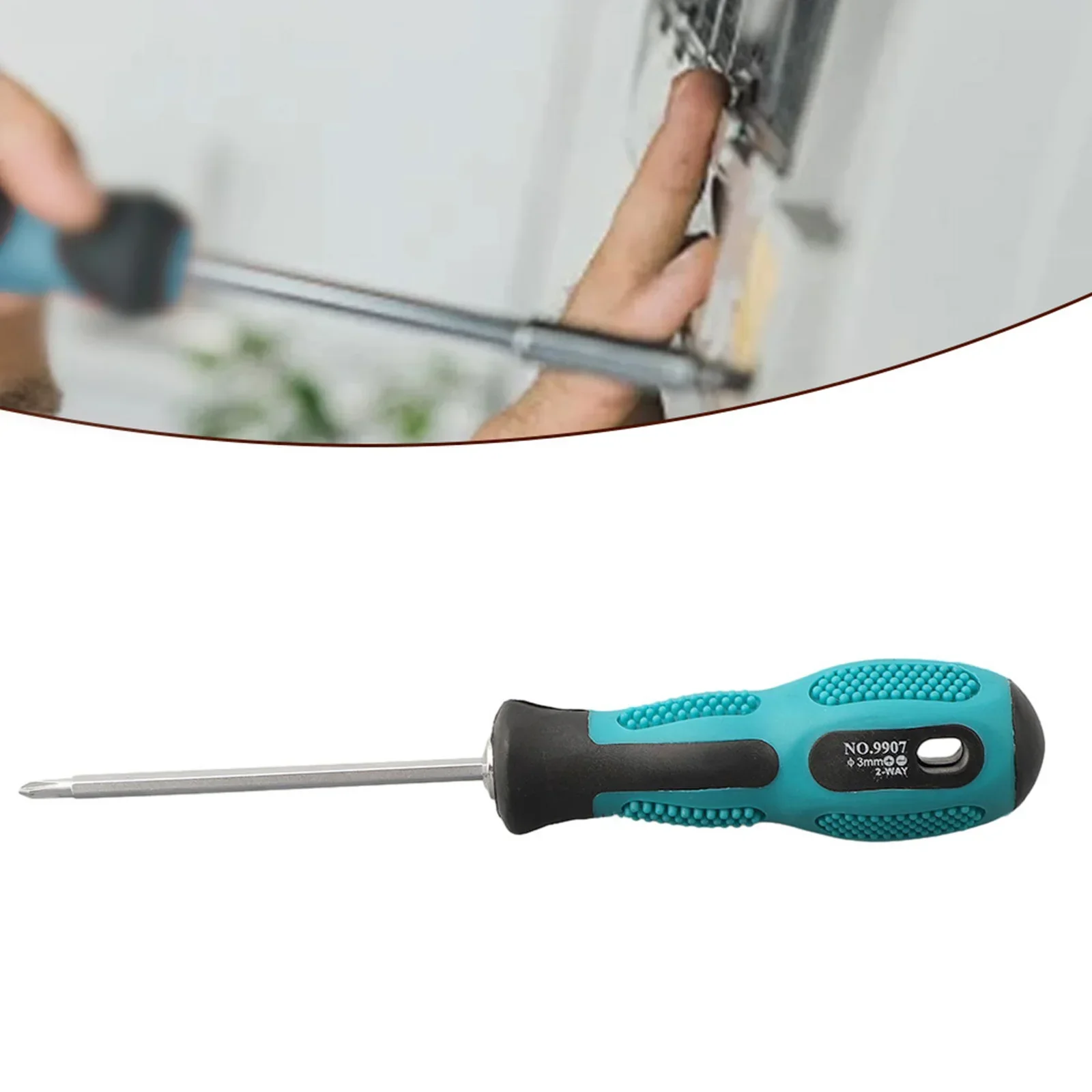 Dual-Use Slotted Cross Screwdriver Multi-function Adjustable Bits Two-Way Screwdriver Household Manual Repair Tool