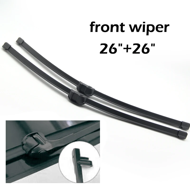 Wiper LHD RHD Front Wiper Blades For VW Touareg 2010- 2017 2016 2015 Windshield Windscreen Front Window 26\