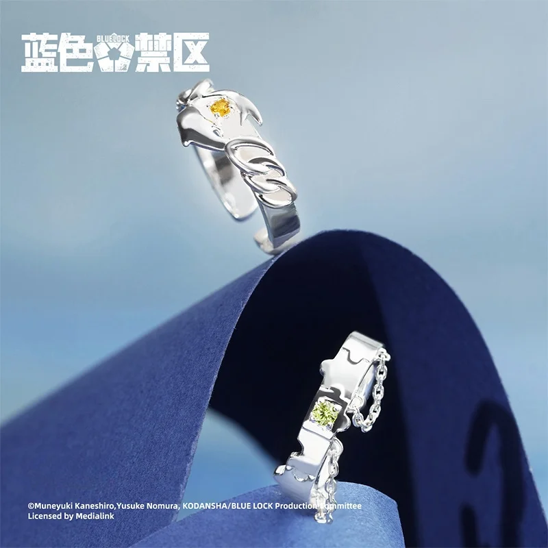Nuovo autentico Blue Lock Anime Derived Ring Blind Box Accessori per la decorazione di moda Giocattoli circostanti Regali per festival e compleanni