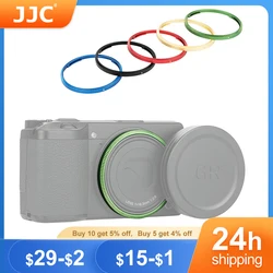 JJC Blue color Aluminium Lens Ring For Ricoh GRII GRIII GR3/ GR3x GRIIIx HDF Camera Replaces Ricoh GN-1 Lens Decoration Ring Cap