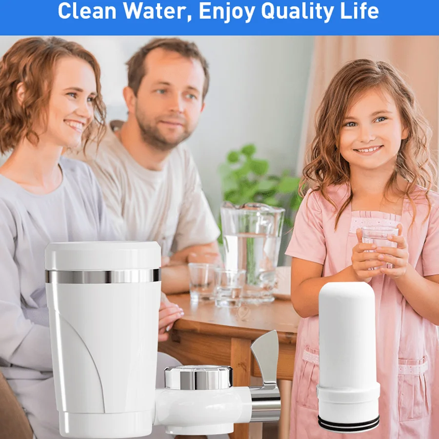 Tap Water Filter For Sink Faucet Installed Kitchen Processor Dechlorinates Removes Lead Odors With 1 Cartridge White