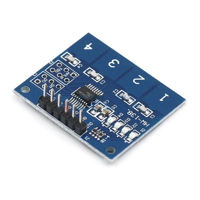 NEW 4Channel Digital Touch Sensor Capacitive Switch Module Button For TTP224 image 5