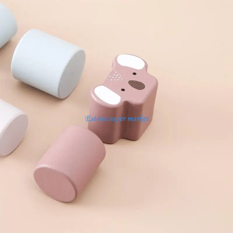 090B Khối xây dựng cầu vồng Đồ chơi xếp chồng cho trẻ cân bằng phát triển não bộ