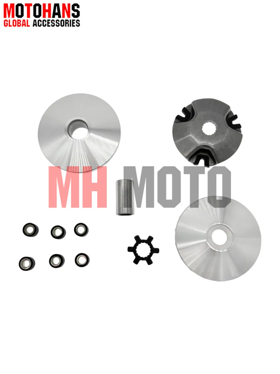 RACING CVT FRONT VARIATOR CLUTCH KIT 16MM HOLE WITH ROLLER WEIGHT DRIVE PULLEY ACCESSORIES FOR YAMAHA JOG50 1PE40QMB