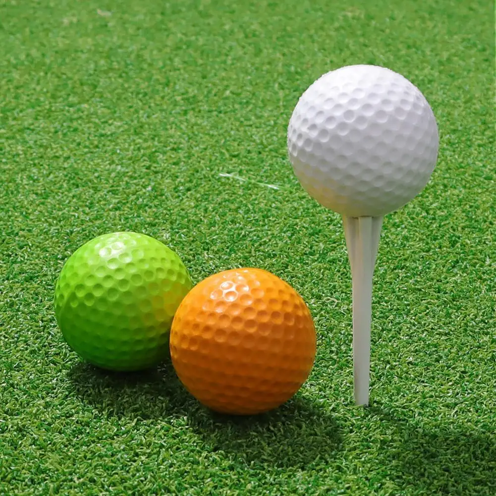 Safe Golf Balls 20pcs Vibrant Color Golf Balls for Indoor Outdoor Practice High Rebound Strong Stability Lightweight Long