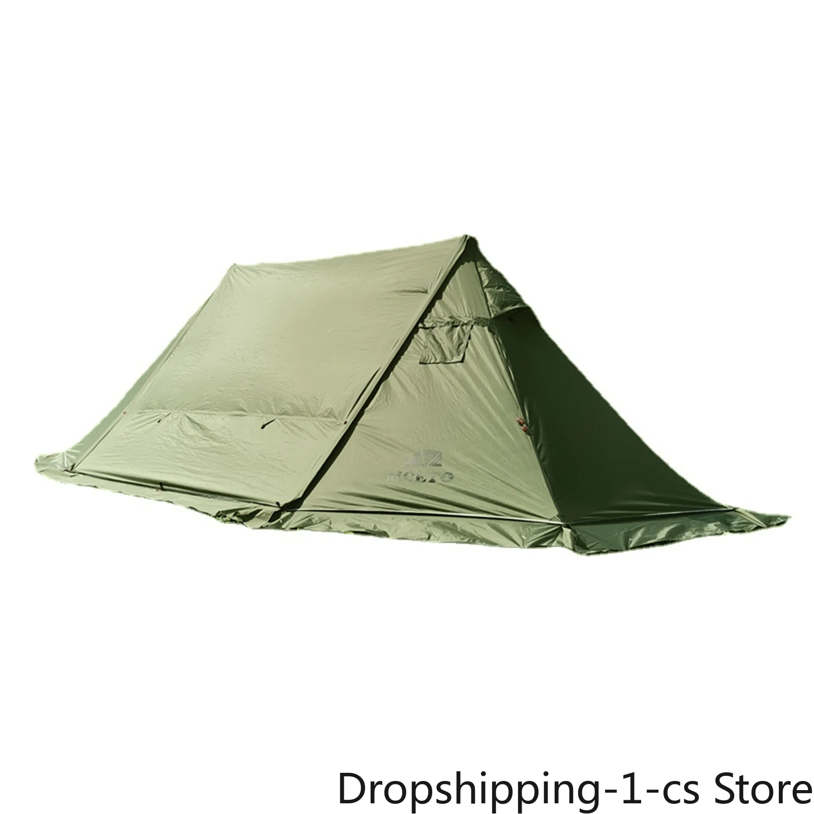 

Outdoor Windproof Camp Tent with Stove Jack Large Space 4 Season Tent Snow Skirt Sun Shelter for Family Camping Hunting Fishing