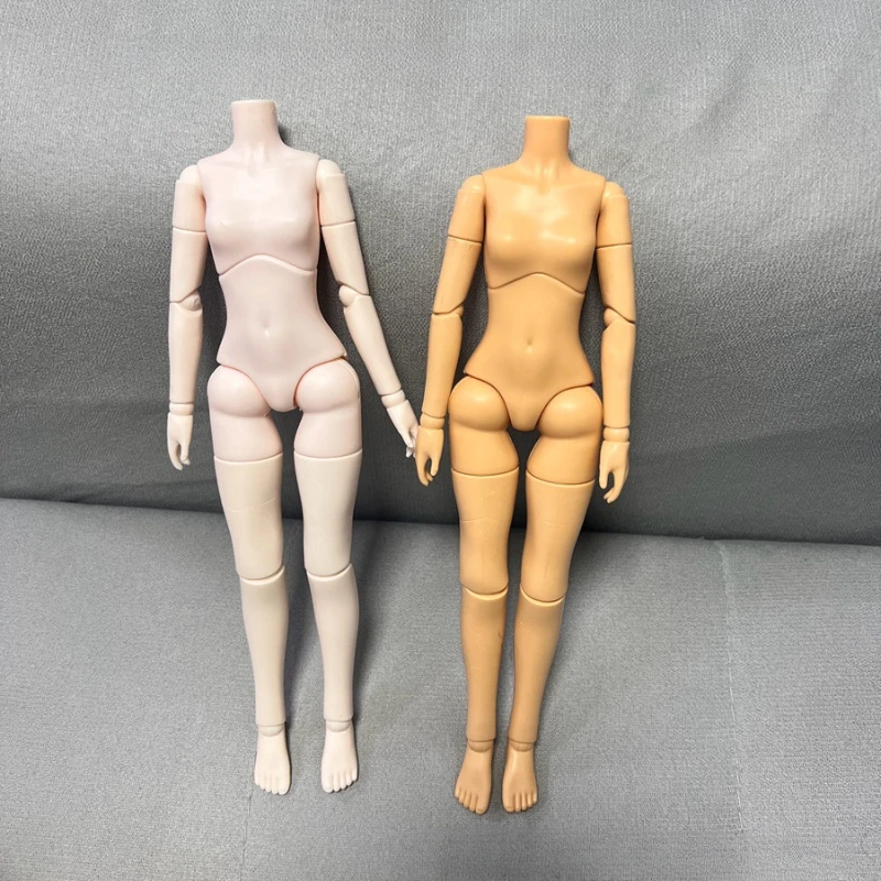 Biała / brązowa skóra 1/6 Akcesoria BJD Ciało lalki z wieloma przegubami Zabawka do przebierania