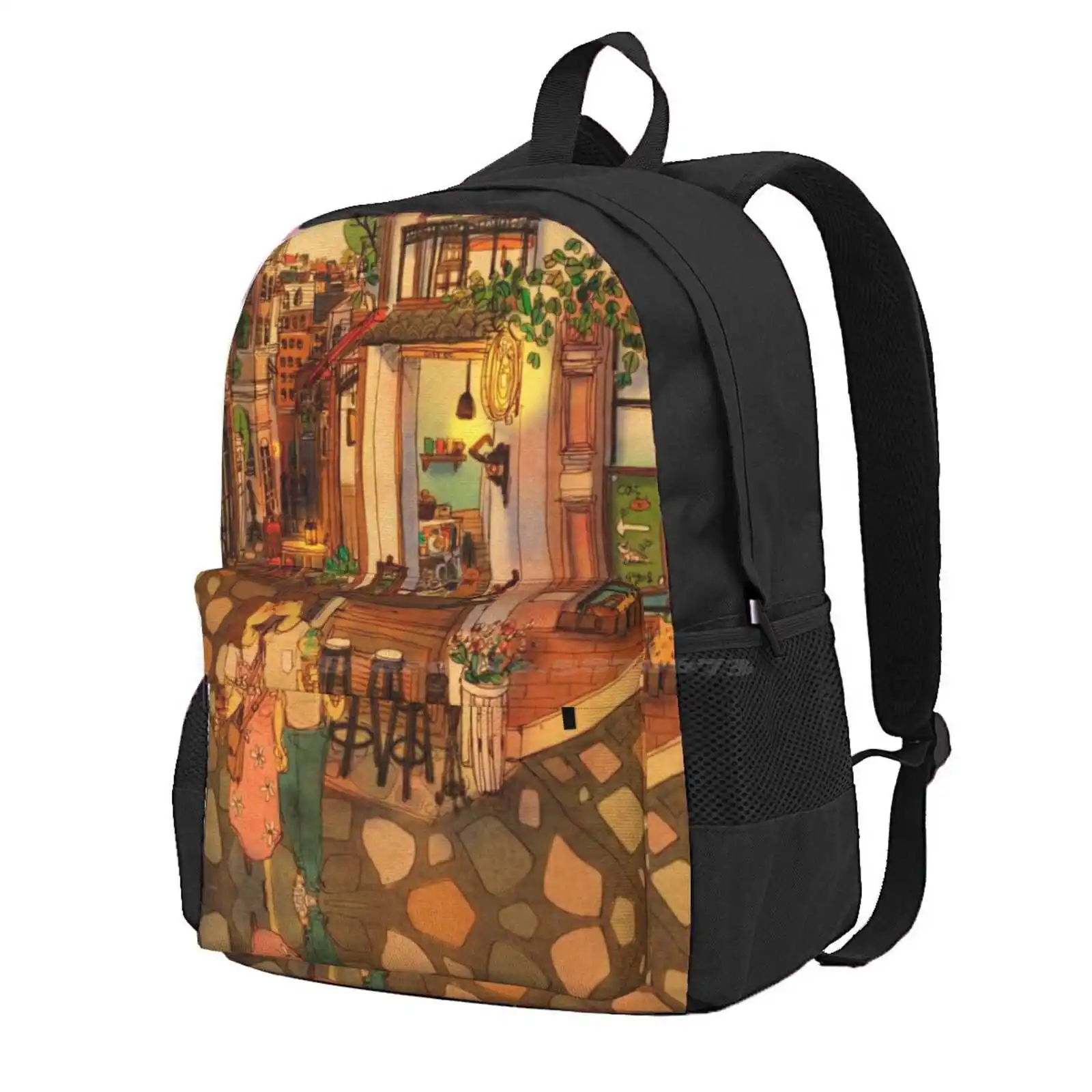 

Puuung Illustration No.320 Hot Sale Schoolbag Backpack Fashion Bags Puuung Love Aesthetic Romance Romantic Cozy Happy Moment