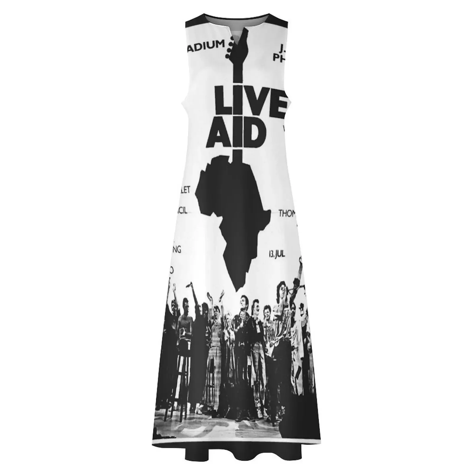 Live Aid ≥27;85 Classic T-Shirt Long Dress dress women summer prom dresses ชุดราตรีผู้หญิง