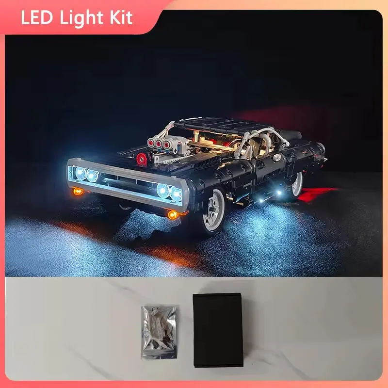 

(Только набор освещения не входят строительные блоки) Комплект освещения для модели Dodge Charger 42111, игрушки «сделай сам»