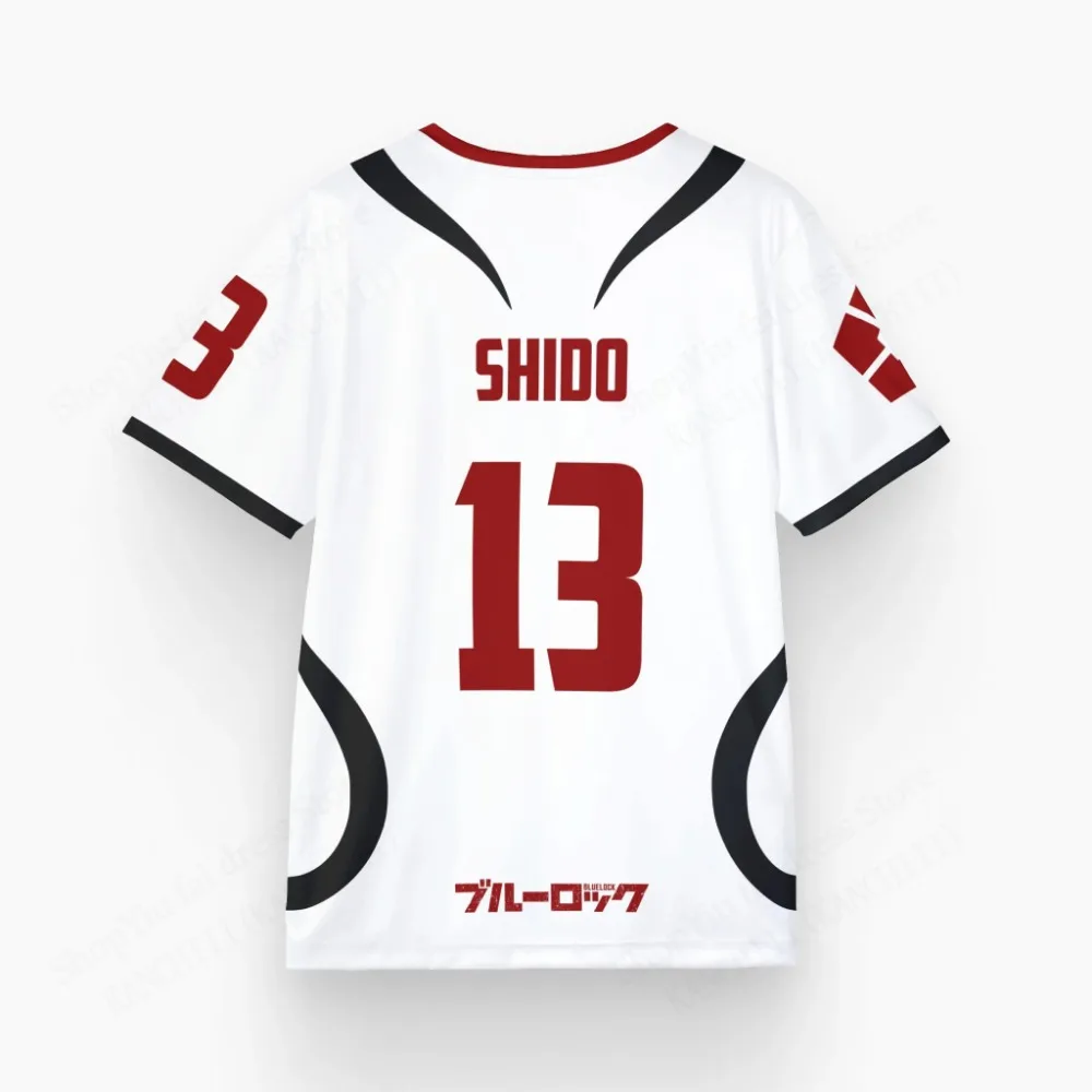 Mens Anime Jersey Blue Lock Sae Itoshi Role Playing 3d Print T-shirt Men Women Fashion Oversized Short Sleeve T shirt Breathable image 3