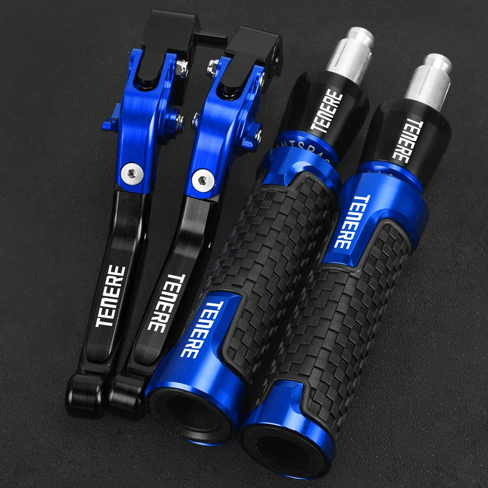 Motorcycle Brake Clutch Levers 7/8'' 22mm Handlebar grips Handle ends For YAMAHA XTZ660 XT600Z XT600ZE tenere SUPER TENERE