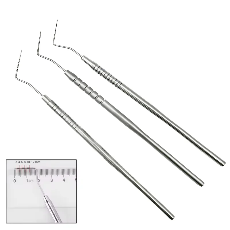 1pc Premium Dental Periodontal Probe CPI Probe  1-10 1-15 Graduated Periodontal Pocket Measuring Ruler Oral Examination Tool
