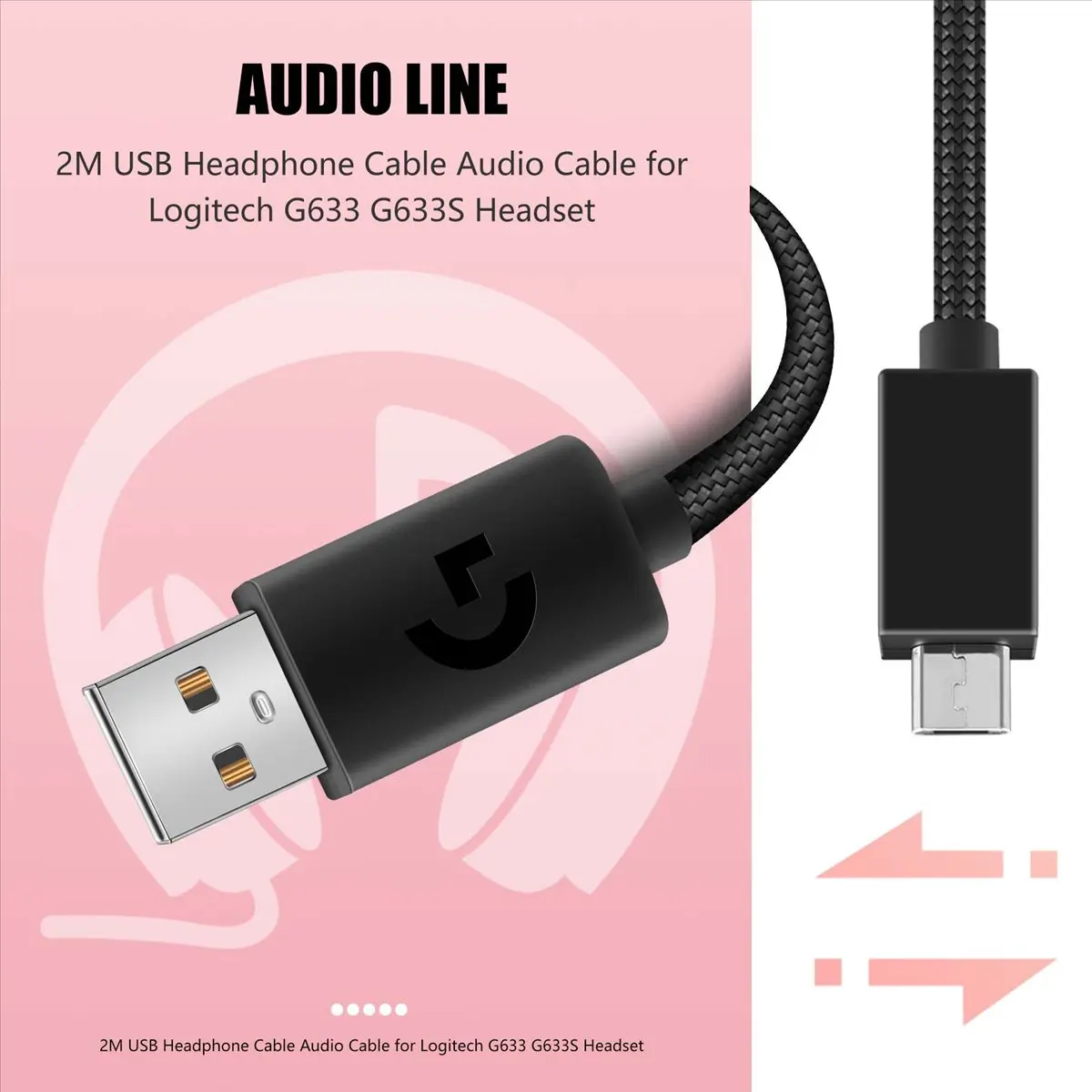 Abme 2M Usb Headpho… - image