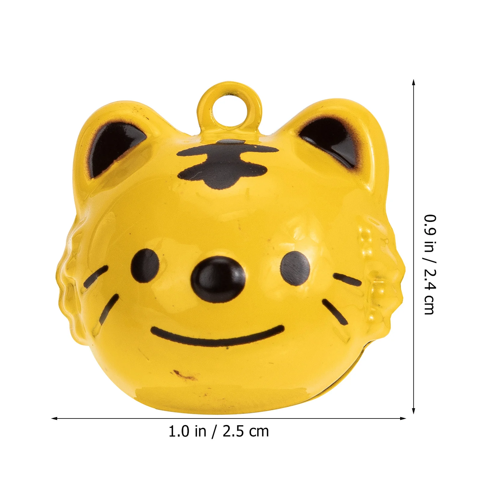 

5Pcs Zodiac Tiger Bell Charms Exquisite Tiger Head Pendants for Necklace Bracelet Jewelry Making Craft Small Bells