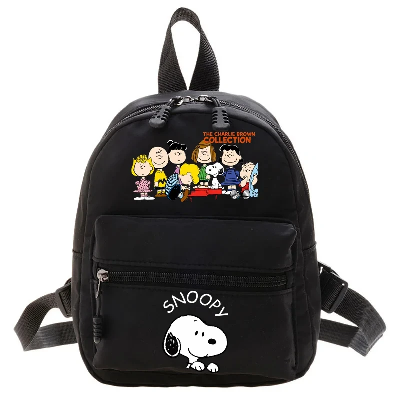 Mochila de moda para mujer Snoopies, bolso de hombro Simple de dibujos animados para chicas adolescentes, bolso escolar informal, mochilas de