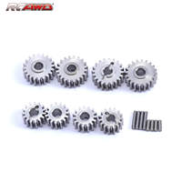 RCAWD 8Pcs Overdrive Steel Portal Axle Gear Set 20T 15T for FMS EAZYRC Roc Hobby FCX24 1/24 crawlers Upgrades Parts