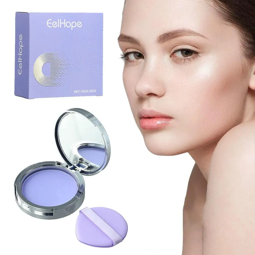 Oil Control Face Powder 10g Long-Lasting Cosmetic With Mini Powder Puff For Girls women O2C7