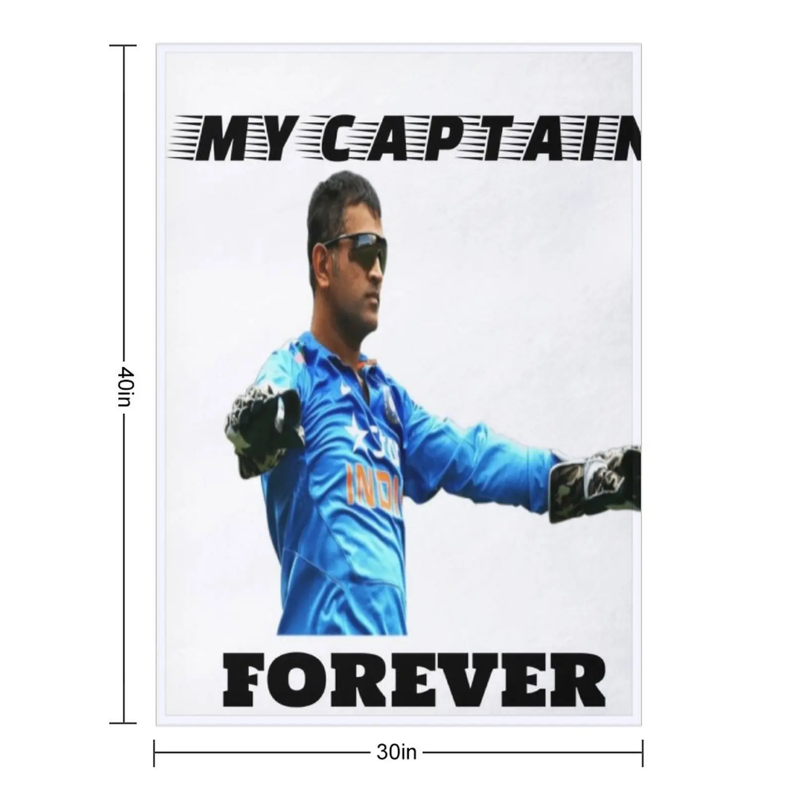 MS DHONI FAN DESIGNS Throw Blanket for winter Beach Plaid on the sofa Shaggy Giant Sofa Travel Blankets