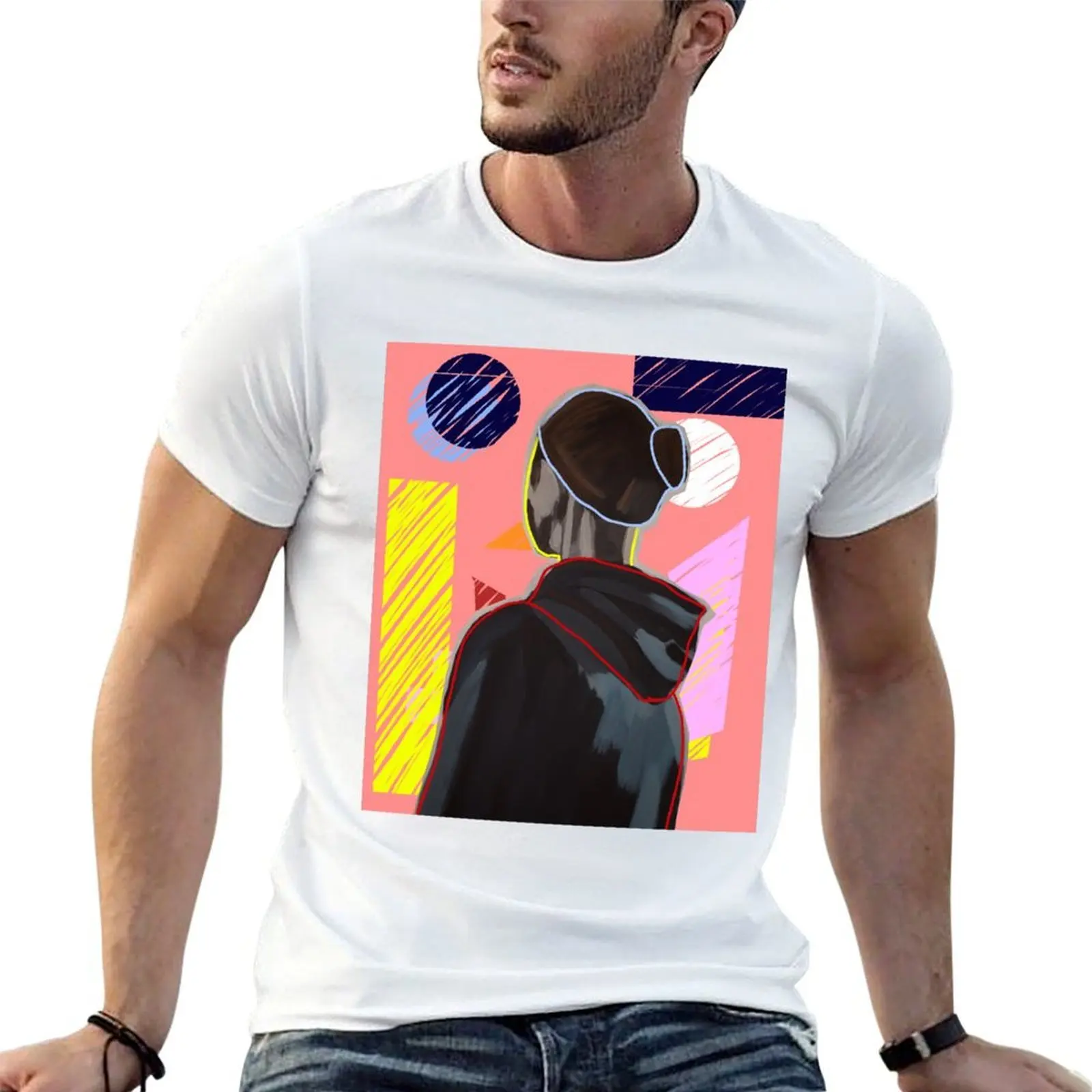

shirts cotton for funny t colorful man T-Shirt t t shirt shirt man summer portrait