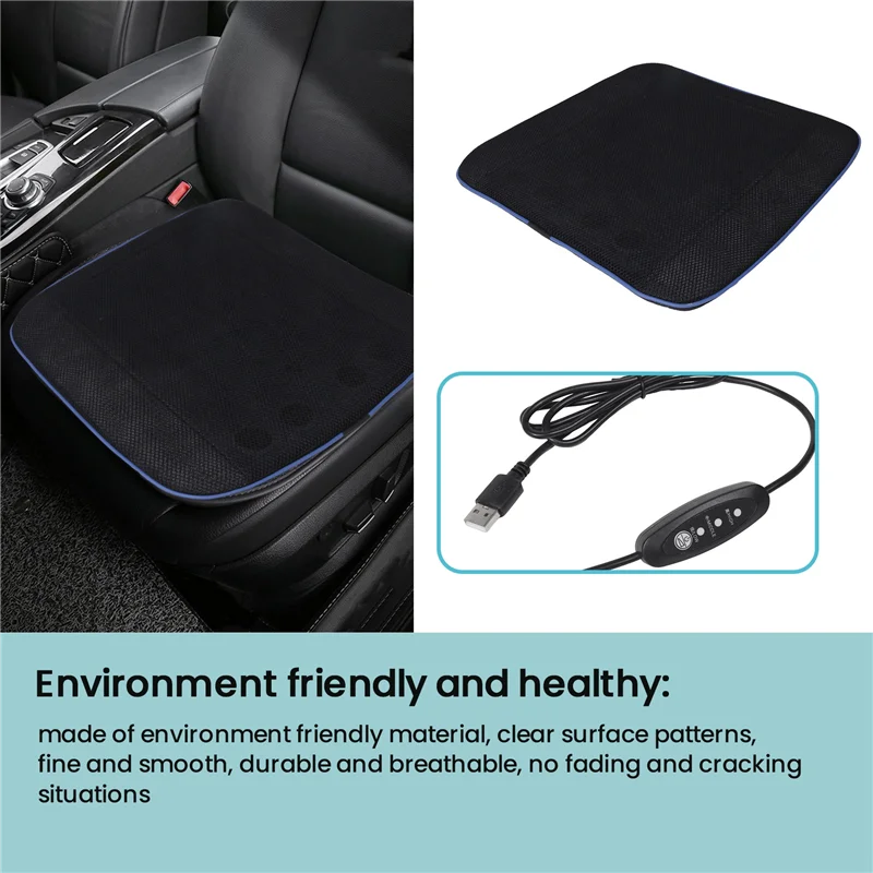 

Стильная универсальная охлаждающая автомобильная вентилируемая подушка для вентилятора, подушка для автомобильного сиденья, вентиляционная подушка, USB автомобильная летняя подушка для сиденья