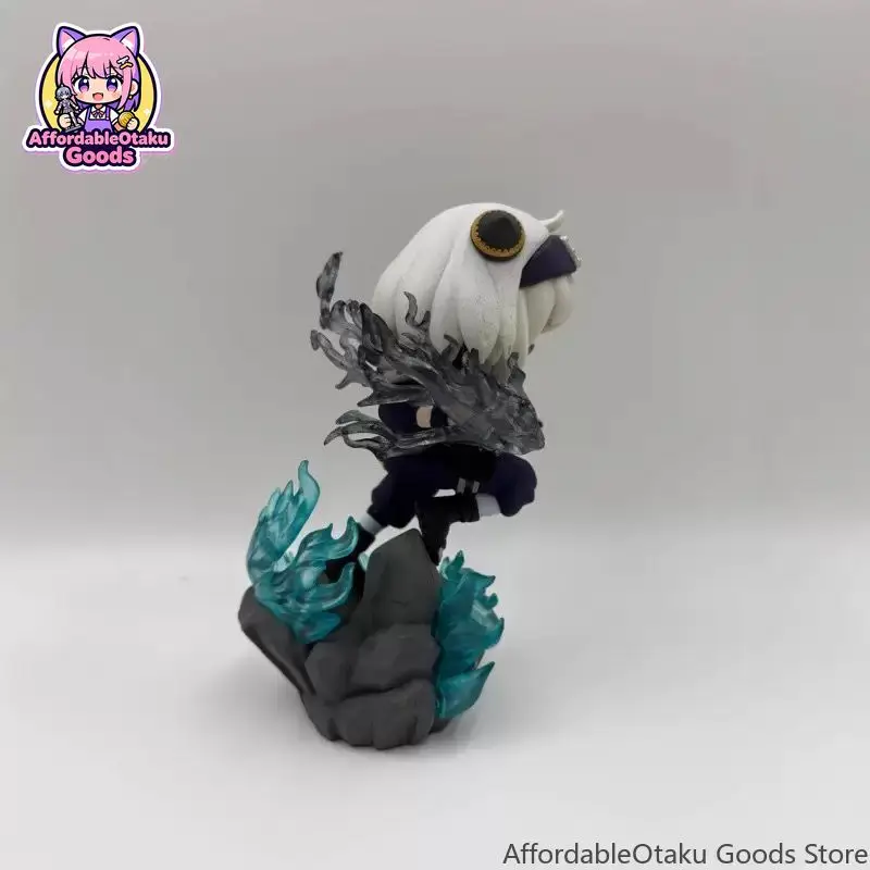 Spy x Family Anya Forger Cosplay Kakashi Hatake Chibi Figure with Chidori Lightning Effect Painted Resin Collectible view 4