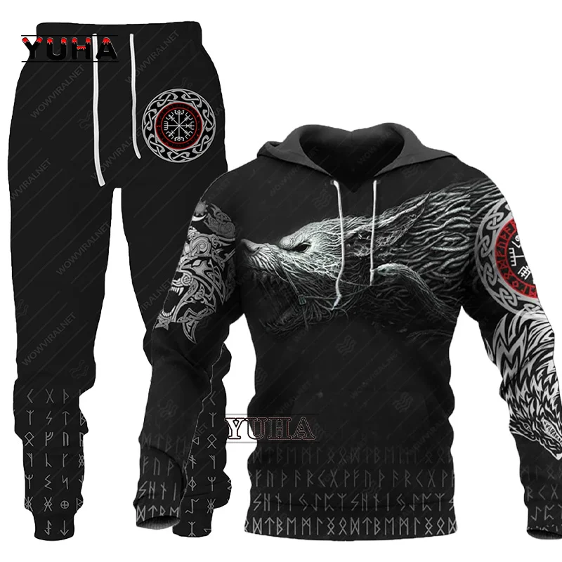 3D Wolf Hoodies Men Hooded Animal Wolf Printed Hoodie Sweatshirts Tracksuits Man/women Jackets Funny Hoody Suit