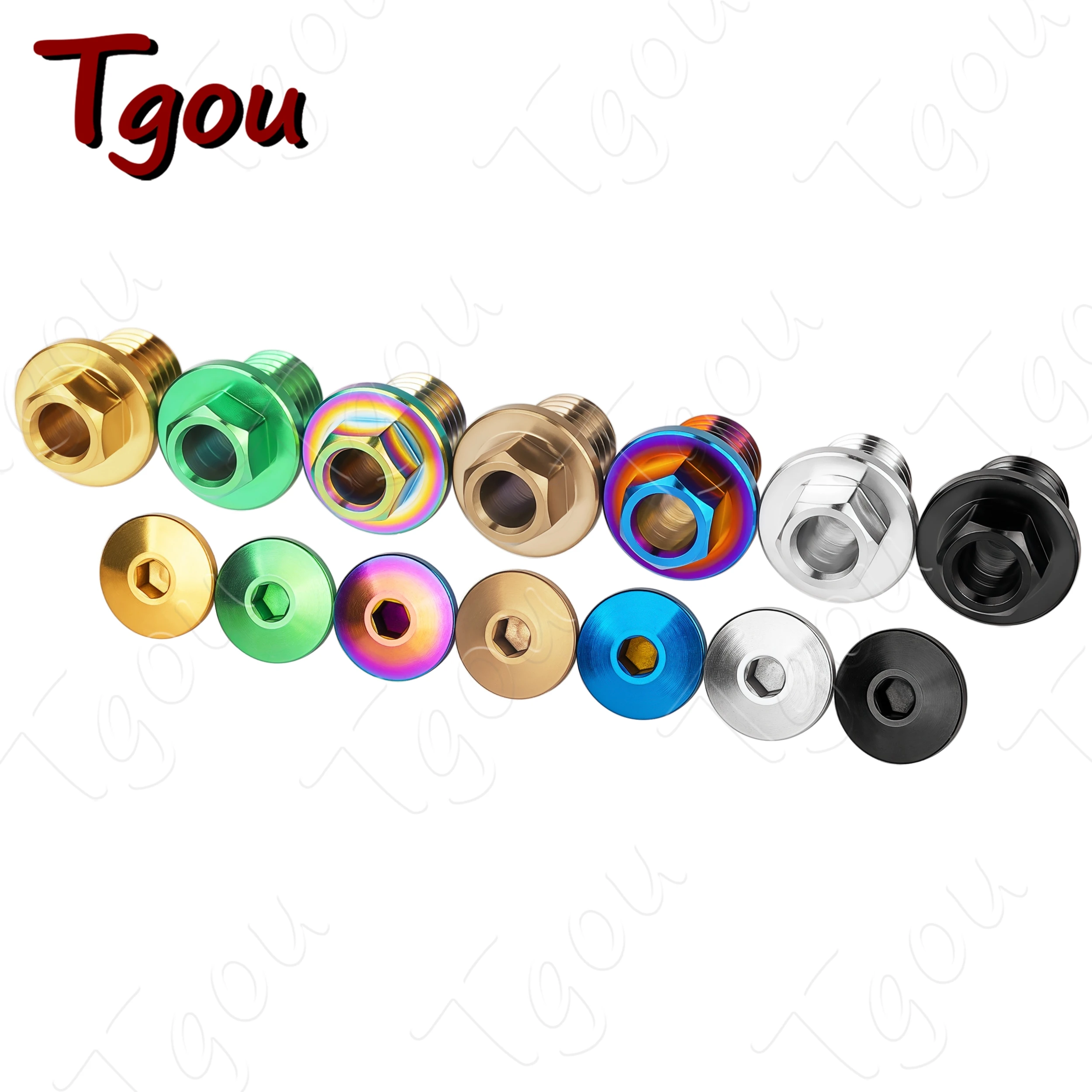 Tgou سبائك التيتانيوم تنزف بولت خرطوم قفل الترباس الطريق دراجة تزييت ميناء المسمار خرطوم قفل المسمار (متوافق مع Shimano)