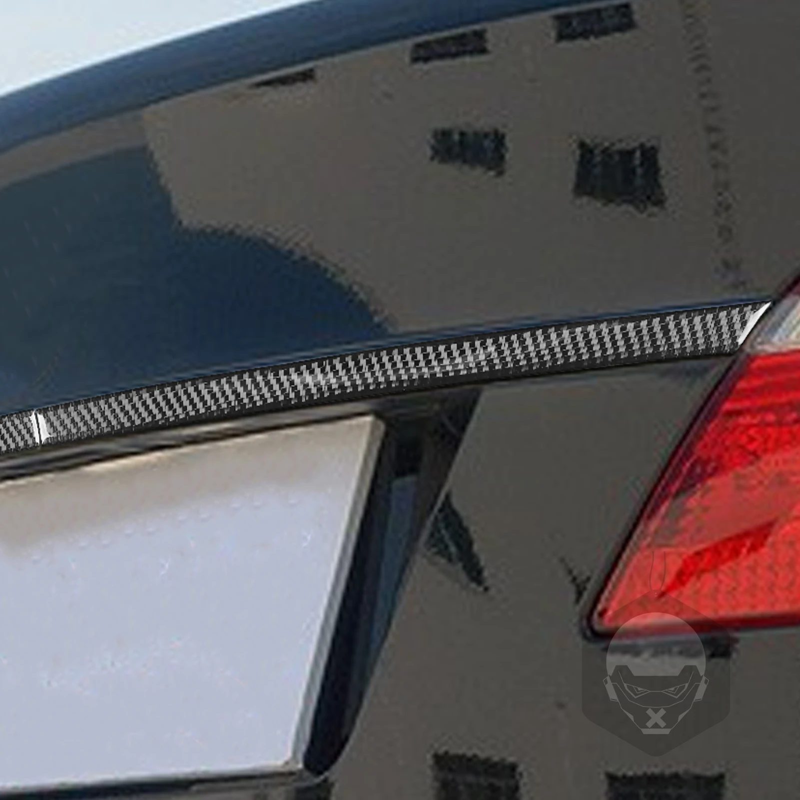 For BMW 7 Series E65 E66 2002 2003 2004 2005 2006 2007 2008 Accessories Carbon Fiber Exterior Trunk Trim Sticker Decorative