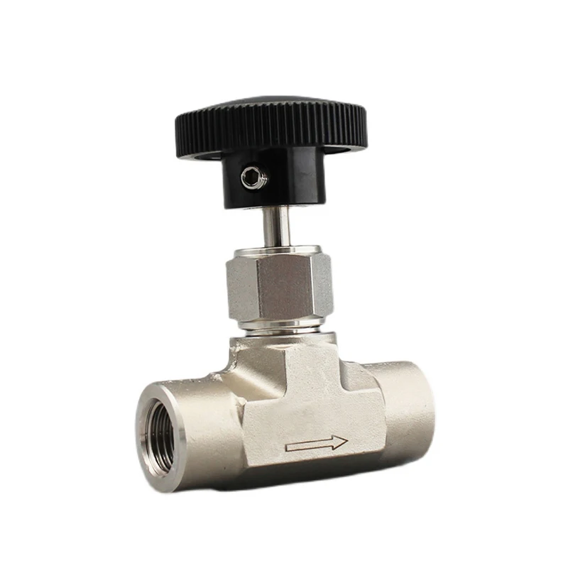 1/4" Hochdruck-Nadelventil Innengewinde 6000 psi 316L Edelstahl Manometer Nadel Kugelventil – Detail 1