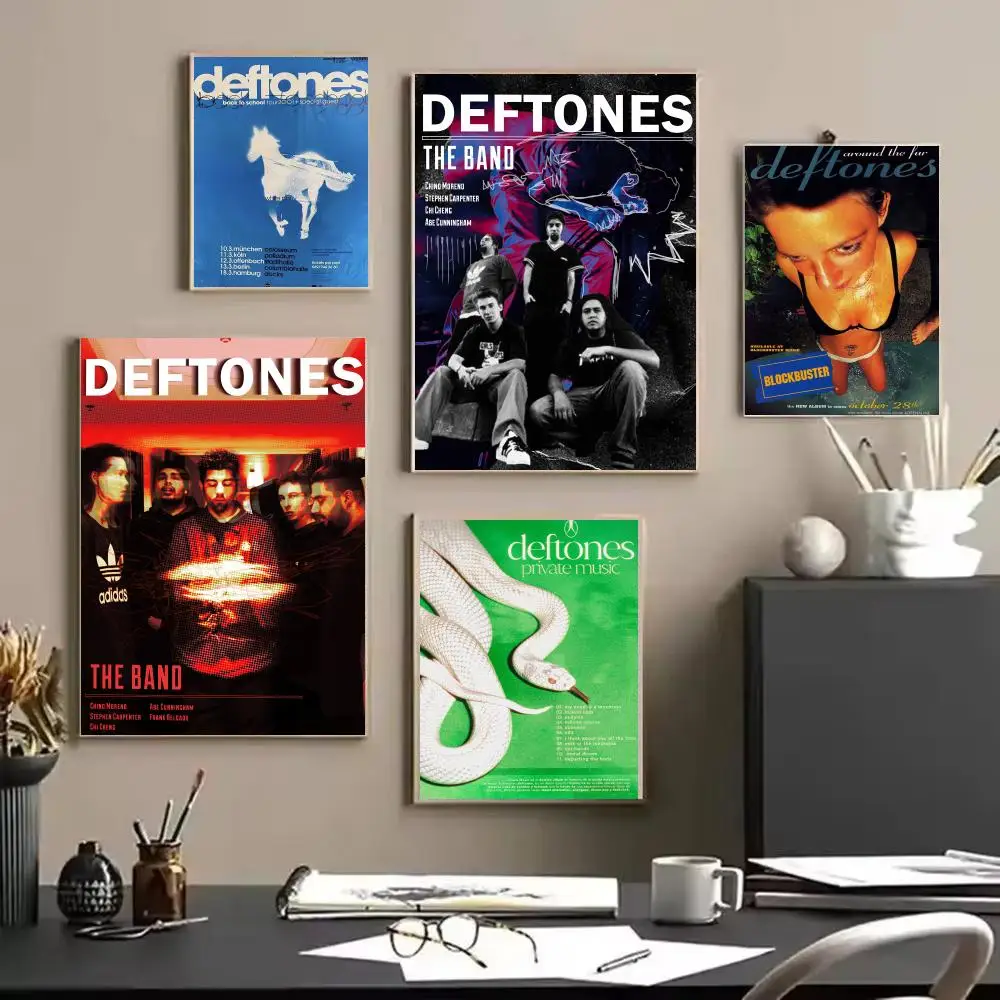 Classic Band D-Deftones music Poster Modern Aesthetic Wall Art | Stylish Bedroom Home Decor & Unique Gift Ideas