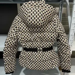 2025 Rare New Fashion Women's Waist with Belt with Hooded Cotton Jacket Traveling Warm Wind Jacket More Comfortable to wear 10 Main Women's Parka Sales - №8